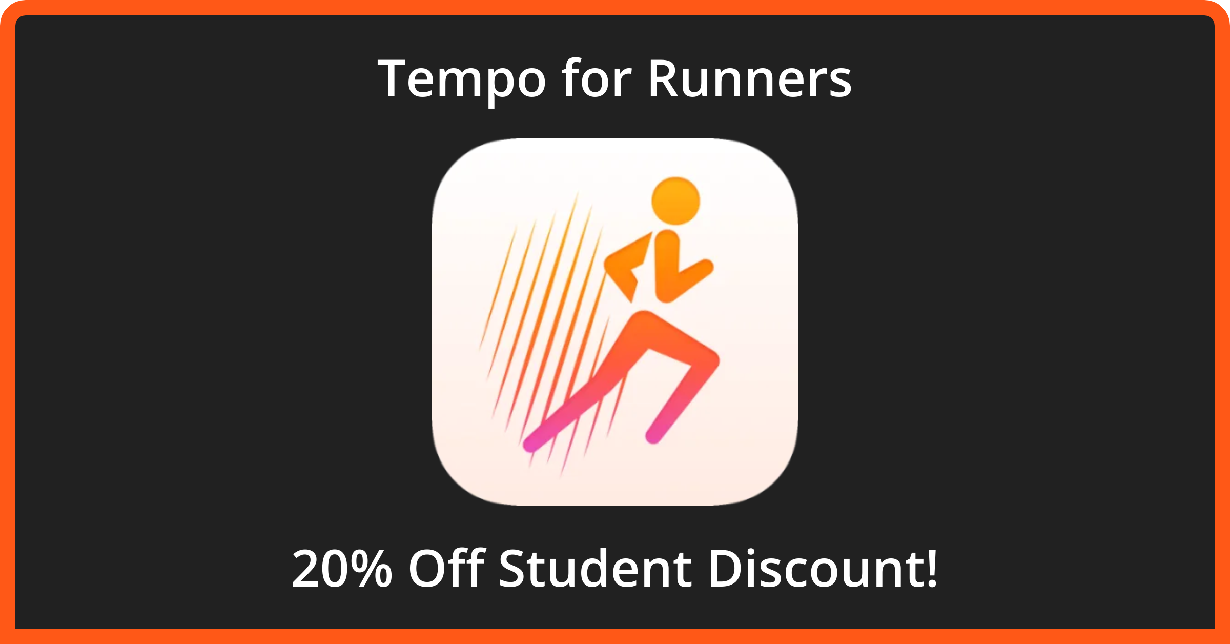 On running store student discount